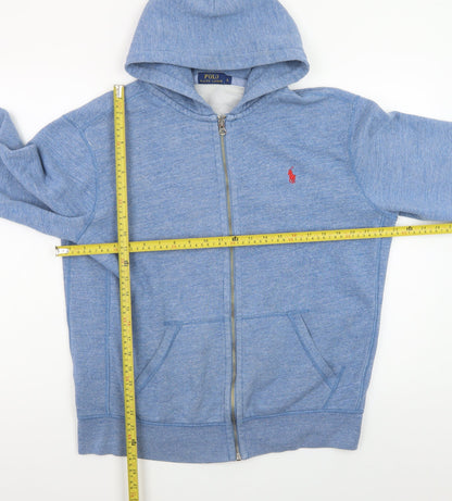Ralph Lauren Men's Blue Full Zip Hoodie Size L Regular Fit