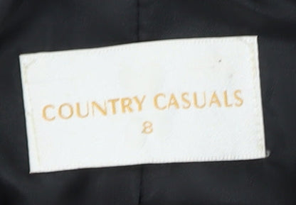 Country Casuals Women's Red Check Wool Blazer Jacket Size 8