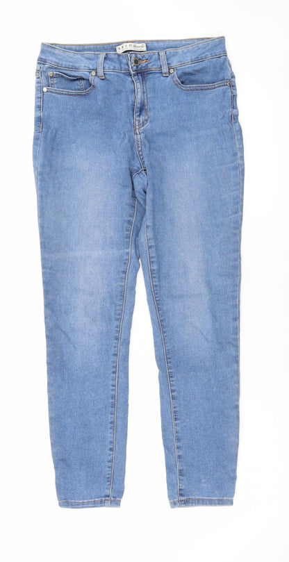 Denim Co. Women's Blue Skinny Stretch Jeans Size 10