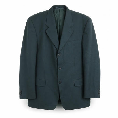 Burton Menswear Men Green Wool Blend 40 Blazer Regular Fit