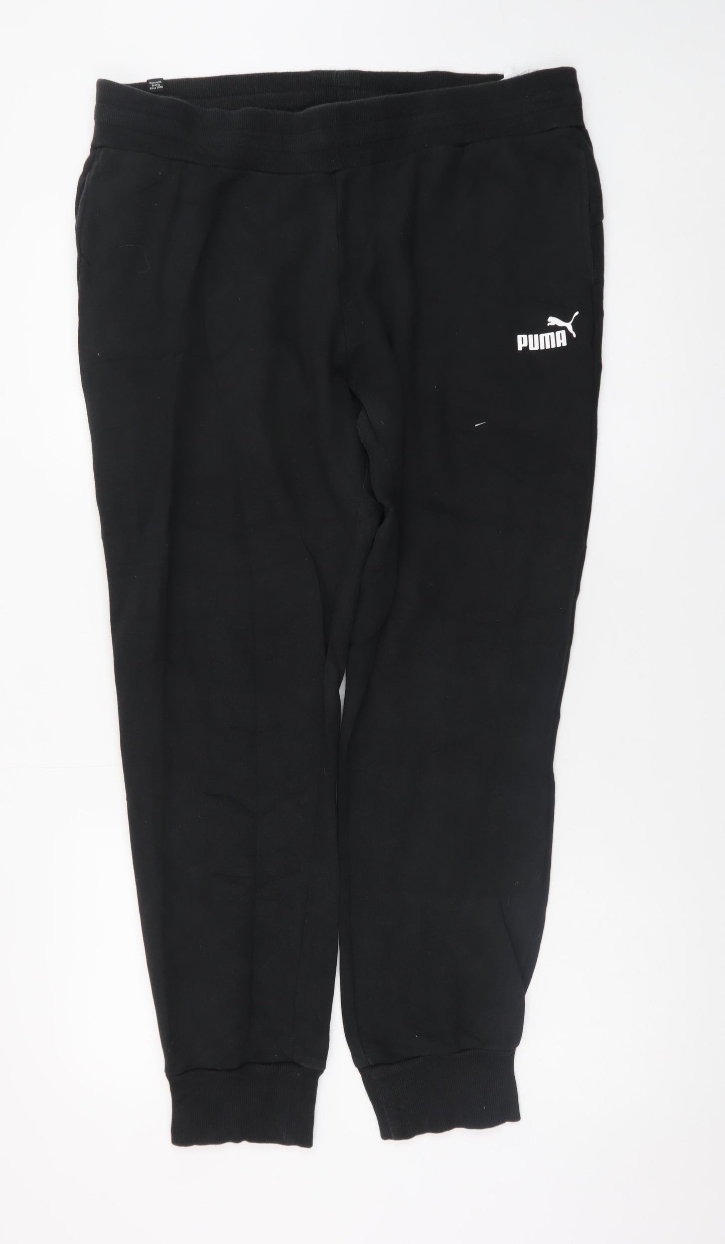 Puma Men’s Black Regular Fit Jogger Trousers 2XL