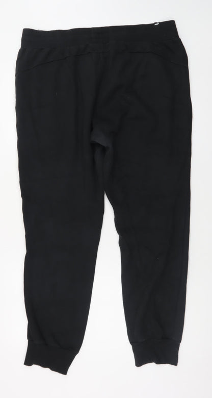 Puma Men’s Black Regular Fit Jogger Trousers 2XL