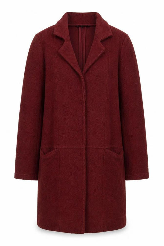 Next Women’s Red Cotton Blend Long Coatigan Size 8
