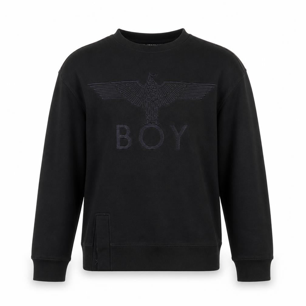 BOY London Men's Black Pullover Sweatshirt Small Logo Graphic