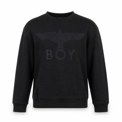 BOY London Men's Black Pullover Sweatshirt Small Logo Graphic