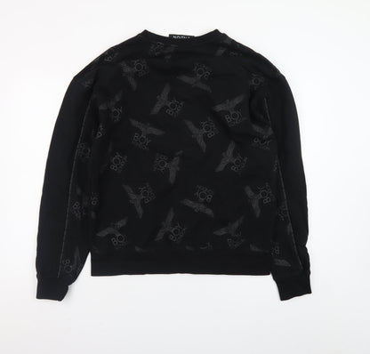 BOY London Men's Black Pullover Sweatshirt Small Logo Graphic