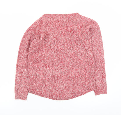 Fat Face Women’s Red Knit Long Sleeve Crew Neck Jumper Size 8