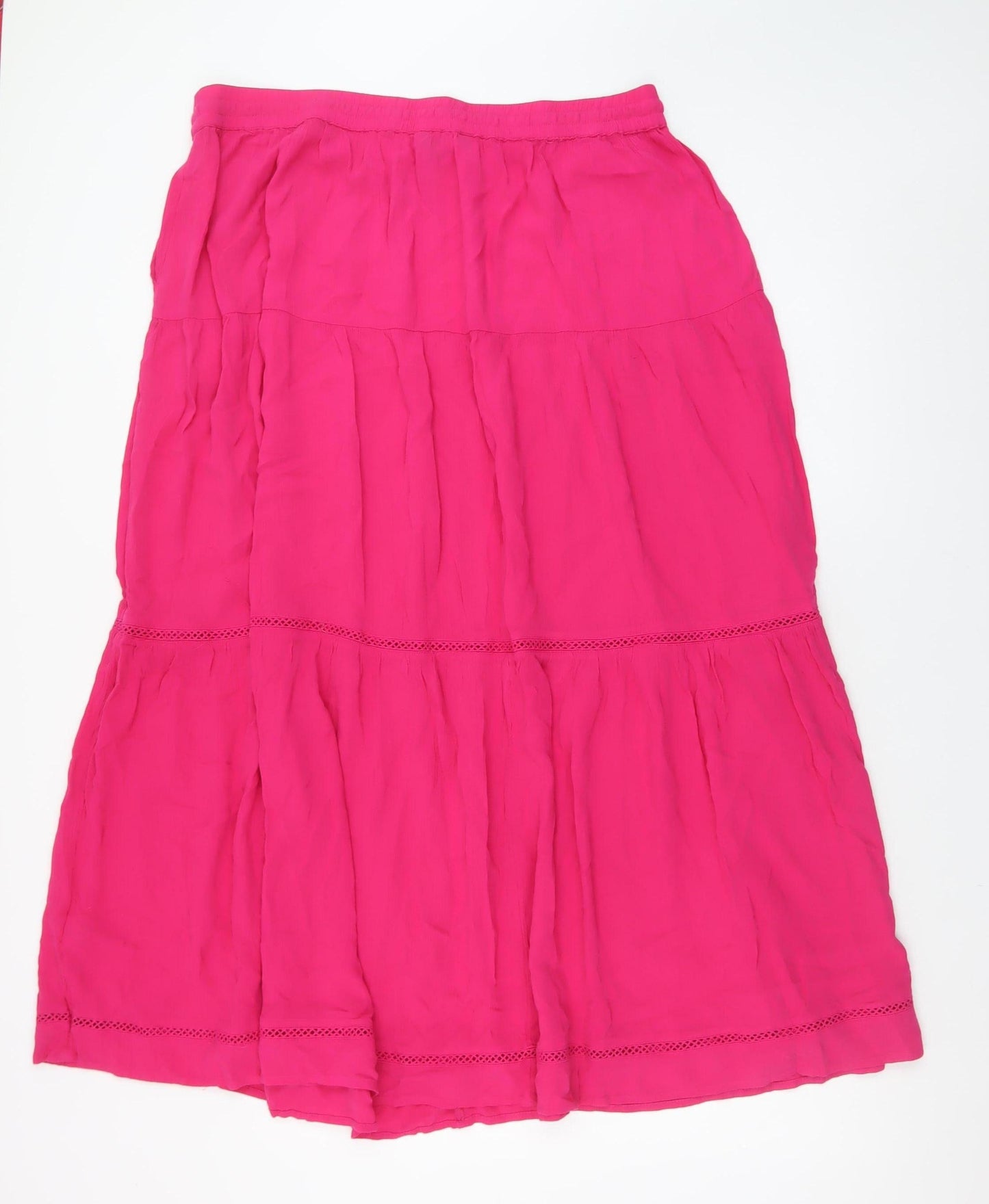 Marks and Spencer Women’s Pink Midi Peasant Skirt Size 18