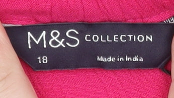 Marks and Spencer Women’s Pink Midi Peasant Skirt Size 18