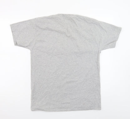Champion Men's Grey Logo Graphic Short Sleeve T-Shirt Size M