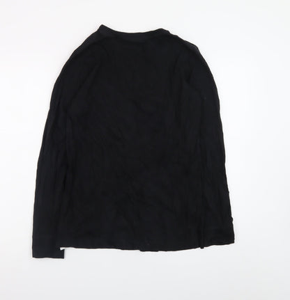 Converse Boys Black Long Sleeve Logo Cotton T-Shirt 13-15 Years