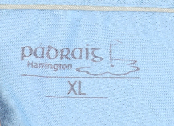 Padraig Harrington Men's Blue XL Polo Shirt Lightweight Performance