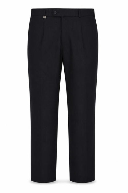 m.e.n.s. Men's Black 36R Wool Blend Straight Leg Dress Trousers