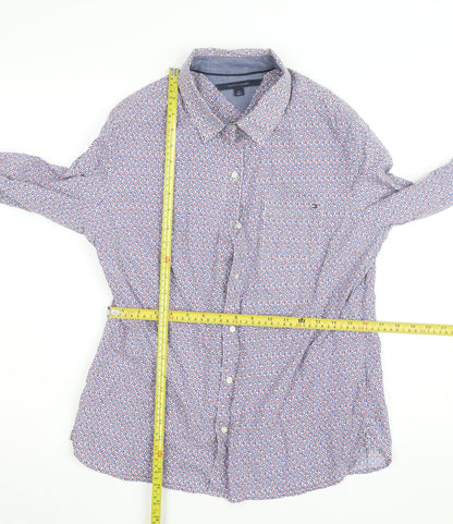 Tommy Hilfiger Men's Multicoloured Floral Cotton Long Sleeve Button-Up Shirt Size L