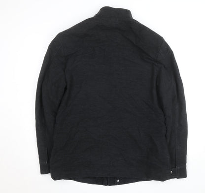 Next Men's Black Italian Moleskin Military Jacket Medium