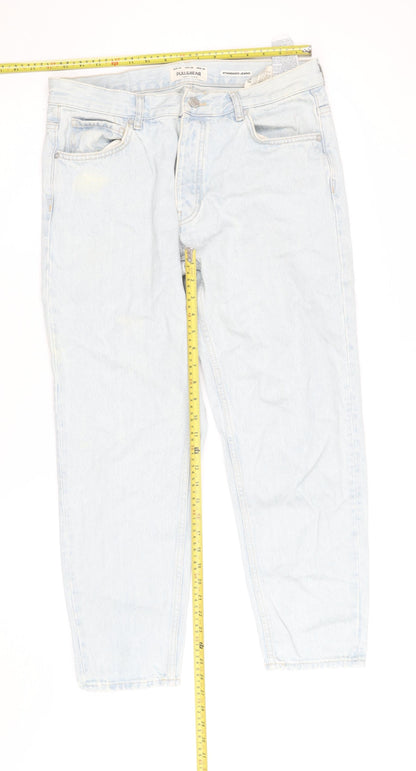 Pull & Bear Women's Light Blue Standard Jeans Size 14 High Rise