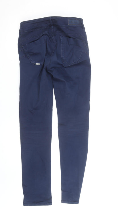 Salsa Jeans Women’s Navy Blue Slim Trousers Size 30 Straight Leg