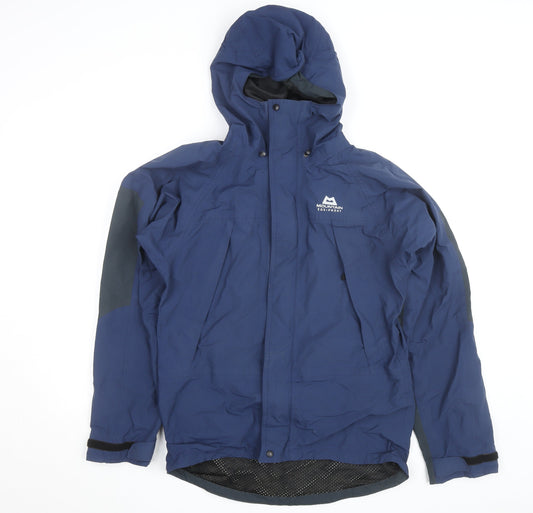 Mountain Equipment Men's Blue Small Waterproof Windbreaker Jacket