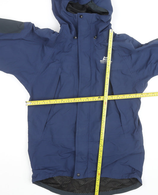 Mountain Equipment Men's Blue Small Waterproof Windbreaker Jacket