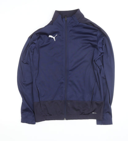 Puma Men's Blue Small Track Jacket DryCell Full Zip Lightweight