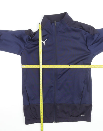 Puma Men's Blue Small Track Jacket DryCell Full Zip Lightweight