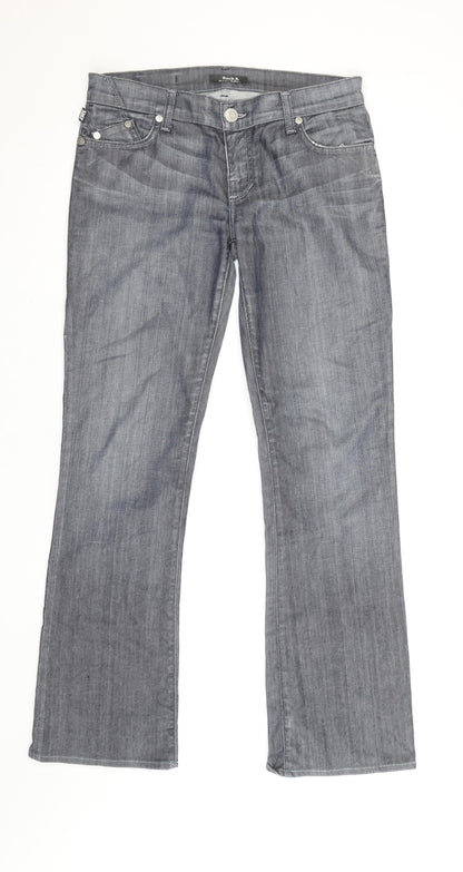 Rock & Republic Men's Grey Bootcut Denim Jeans Size 28