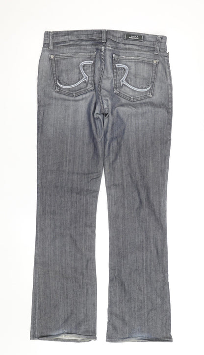 Rock & Republic Men's Grey Bootcut Denim Jeans Size 28