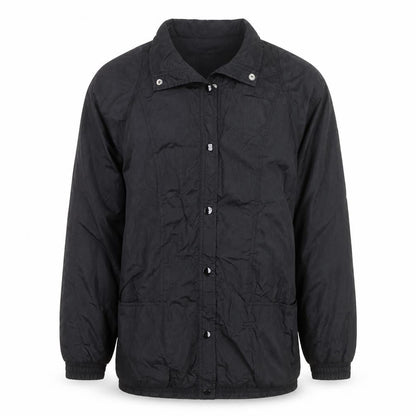 Tudor Court Men's Black Nylon Mid-Length Jacket Size M