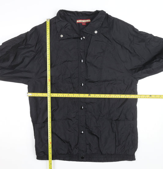 Tudor Court Men's Black Nylon Mid-Length Jacket Size M
