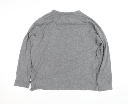 Lee Men’s Grey Long Sleeve Crew Neck Jersey Top Size L