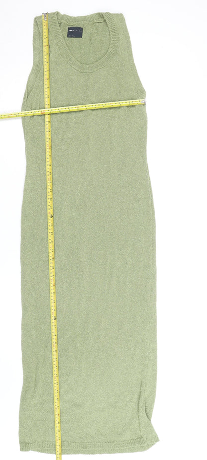 ASOS DESIGN Women’s Green Sleeveless Knit Bodycon Midi Dress Size 8-10
