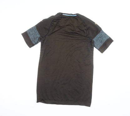 Puma Men’s Black Football Jersey Shirt S Athletic Fit V-Neck