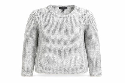 Forever 21 Women’s Grey Chunky-Knit Acrylic Jumper Size L