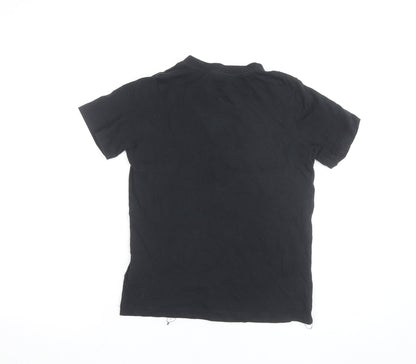 Nike Boys Black Logo T-Shirt Size 10-11 Years Sports Casual Tee