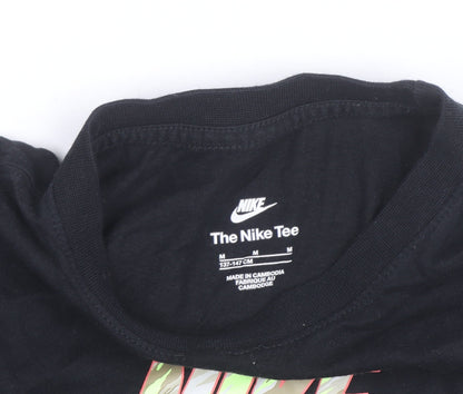 Nike Boys Black Logo T-Shirt Size 10-11 Years Sports Casual Tee