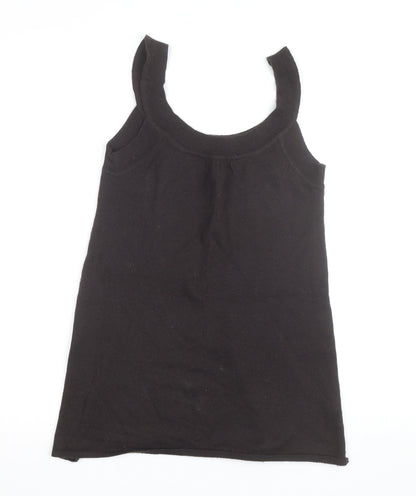 Jeffrey Rogers Women's Black Knit Angora Tank Top Size 14