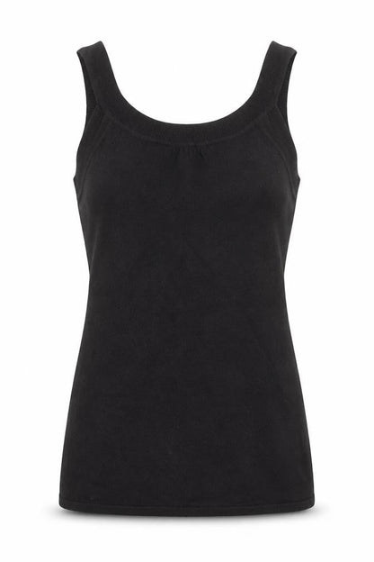Jeffrey Rogers Women's Black Knit Angora Tank Top Size 14