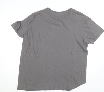 Gametee Men's Grey Paladin Graphic Cotton T-Shirt Size XL