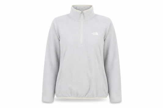 The North Face Women Grey Fleece 1/4 Zip Activewear Jacket M