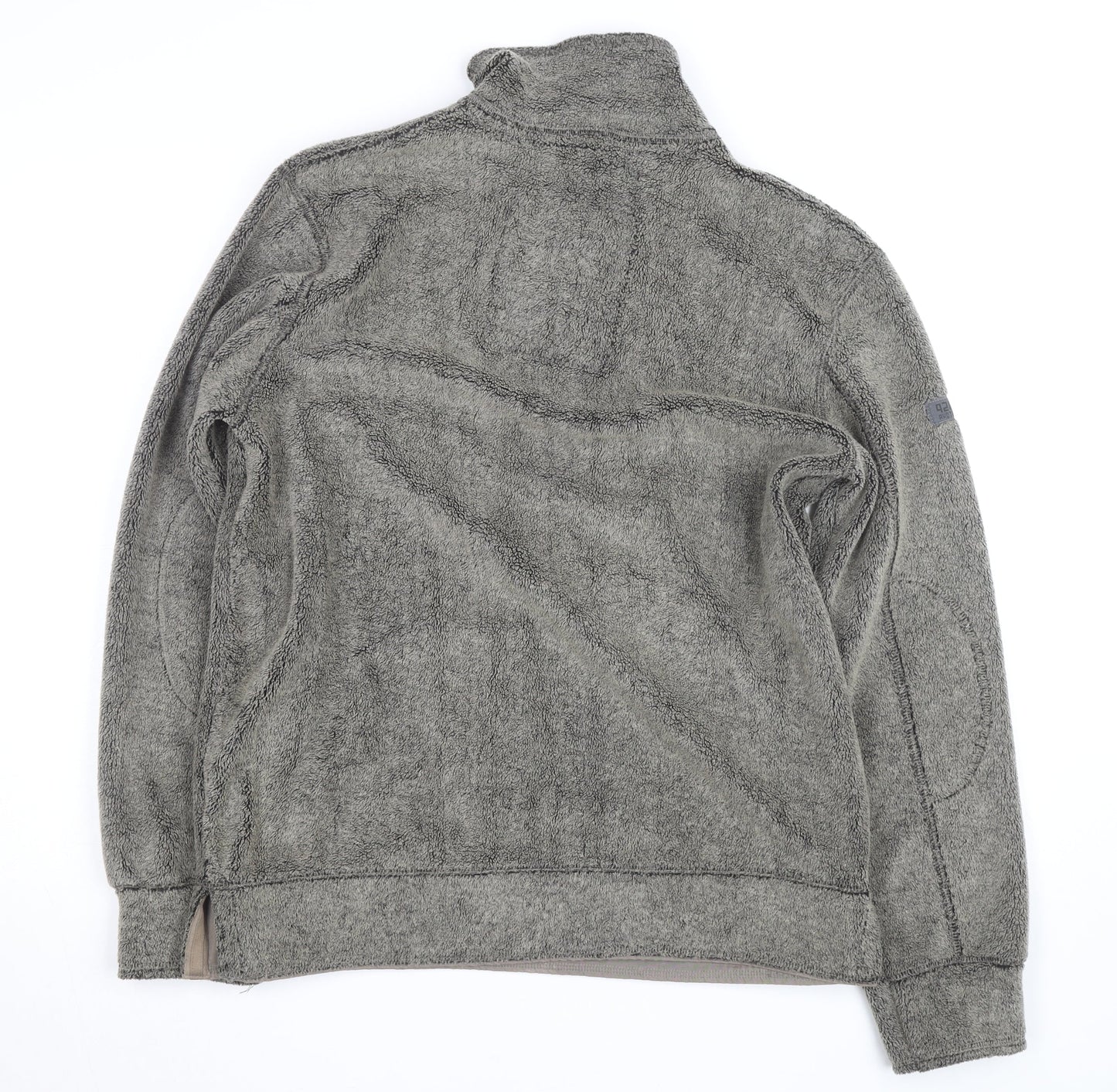 Next Men's Grey Fleece 1/4 Zip Active Jacket Size M Regular Fit