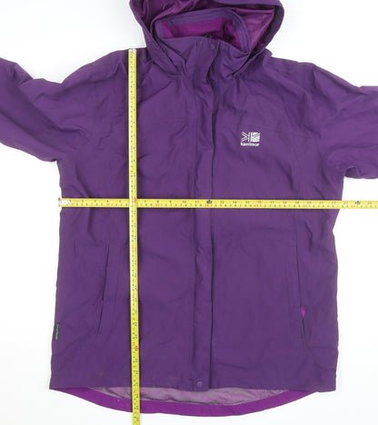 Karrimor Women's Purple Waterproof Hooded Rain Jacket Size 14