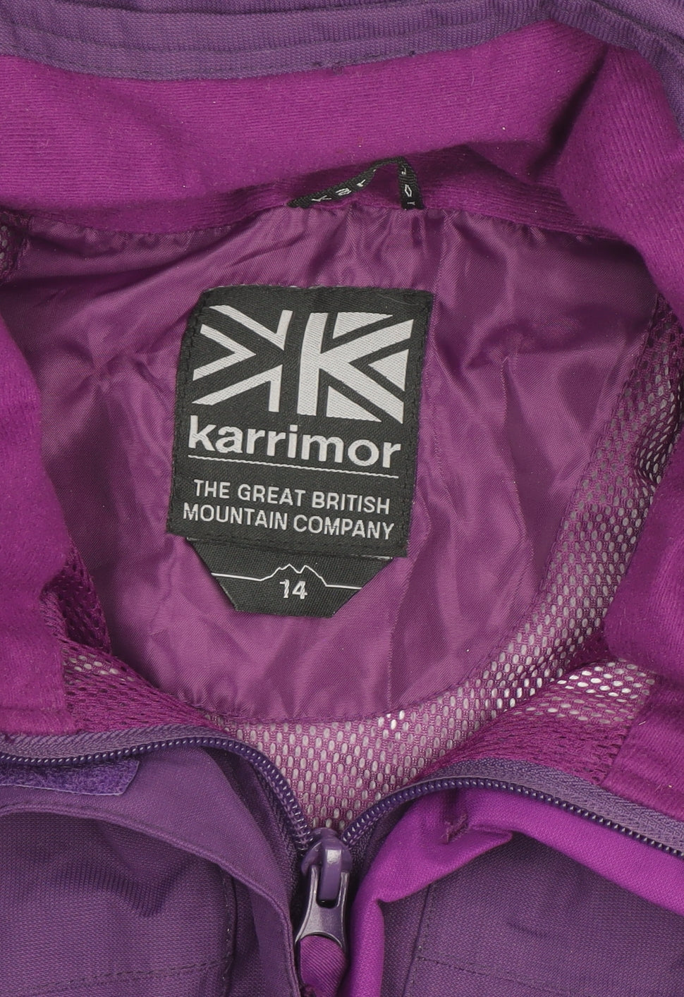 Karrimor Women's Purple Waterproof Hooded Rain Jacket Size 14