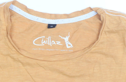 Chillaz Men's Yellow Climb Graphic Short Sleeve Cotton T-Shirt M
