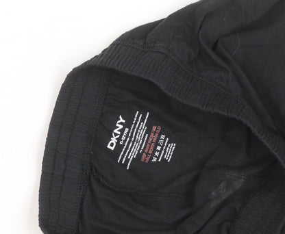 DKNY Teens Black Jogger Sweatpants Size 12 Cotton Blend