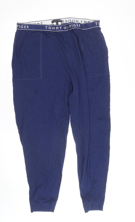 Tommy Hilfiger Men's Blue XL Jogger Activewear Trousers