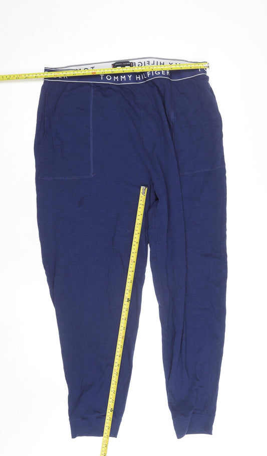 Tommy Hilfiger Men's Blue XL Jogger Activewear Trousers