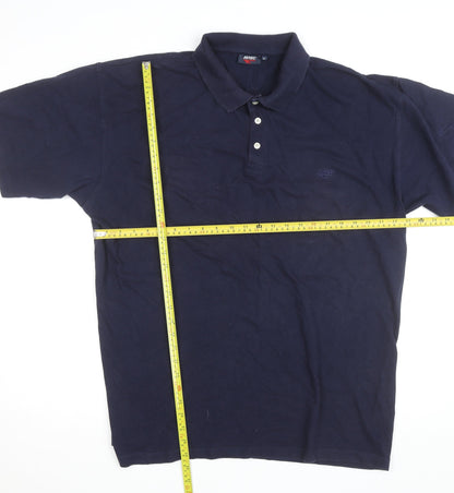 Hi-Tec Men’s Navy Blue Cotton Short Sleeve Polo Shirt XL