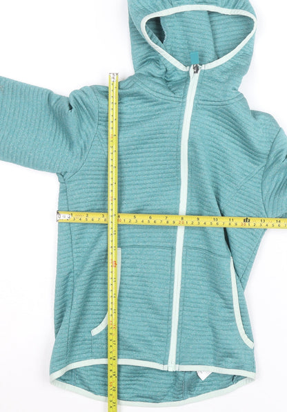 McKINLEY Womens Blue Hooded Full Zip Dryplus Active Jacket Size 10