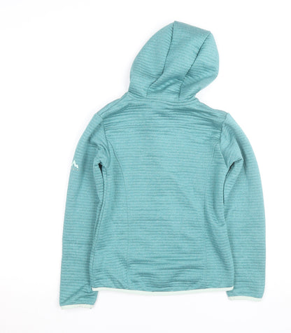 McKINLEY Womens Blue Hooded Full Zip Dryplus Active Jacket Size 10