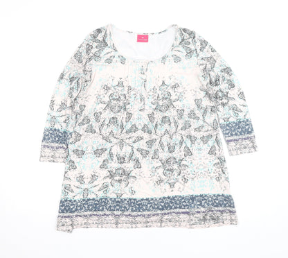 Together Womens Multicoloured XS Tunic Blouse Viscose Jersey